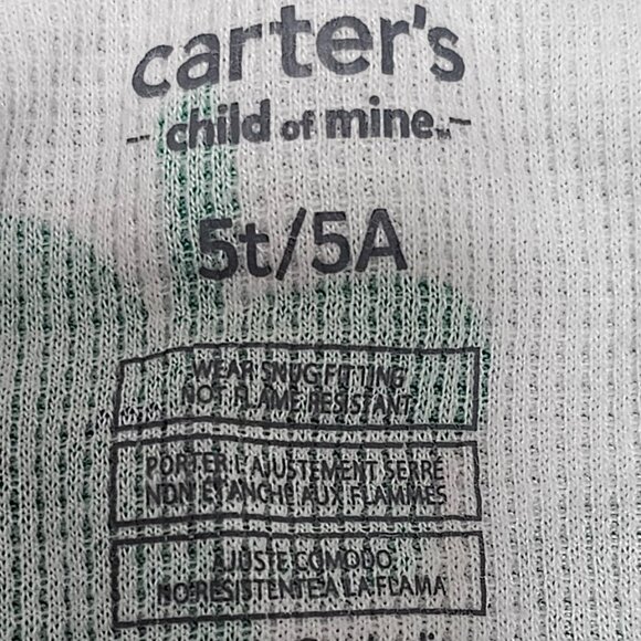 Carters Shamrock Pj's 5t - Picture 4 of 4